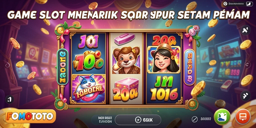 Tampilan gameplay menarik dari FOMOTOTO yang menonjolkan slot.