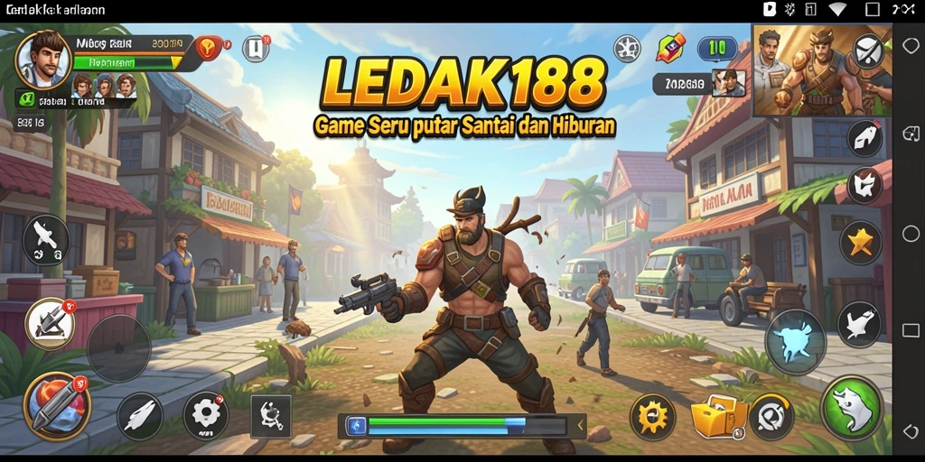 Tampilan gameplay seru dan menghibur dari LEDAK188.