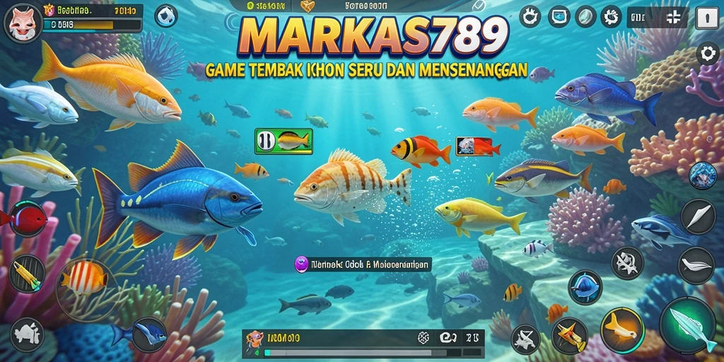 Screenshot gameplay Tembak Ikan yang seru dan mendebarkan.