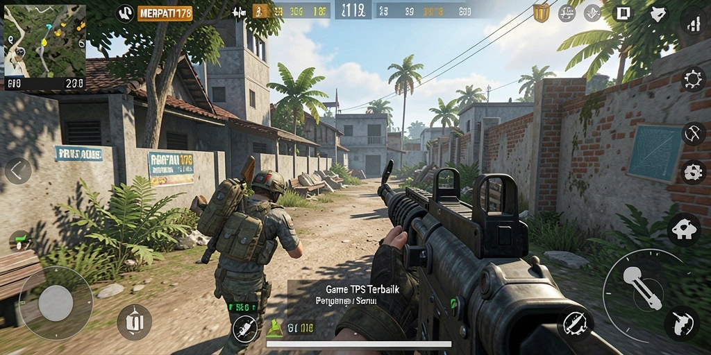 Tampilan aksi intens dalam gameplay MERPATI178.