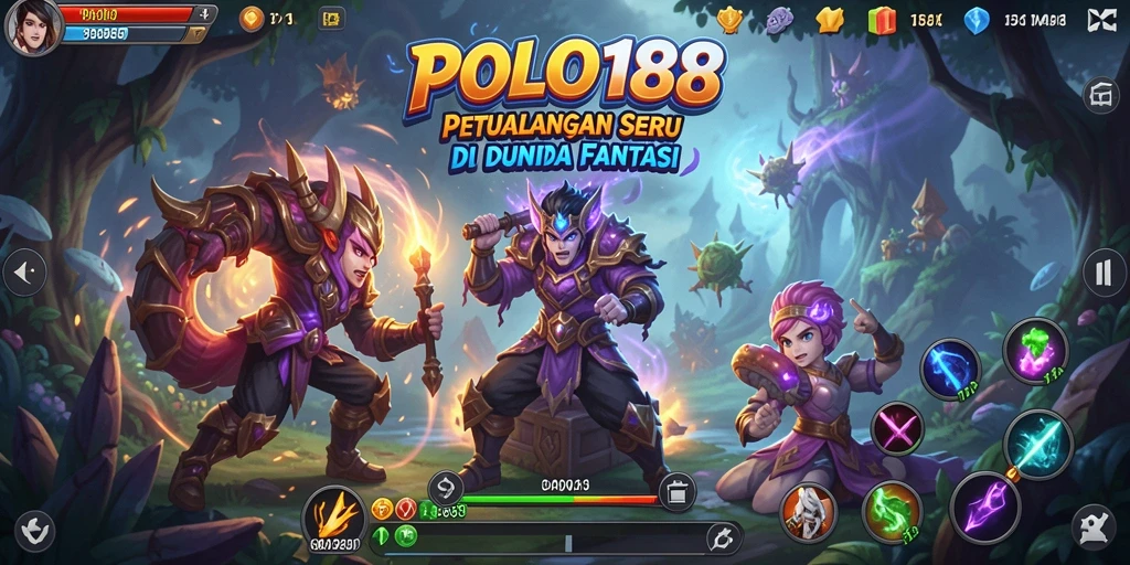 Tampilan gameplay POLO188 menunjukkan aksi menegangkan di dunia petualangan.